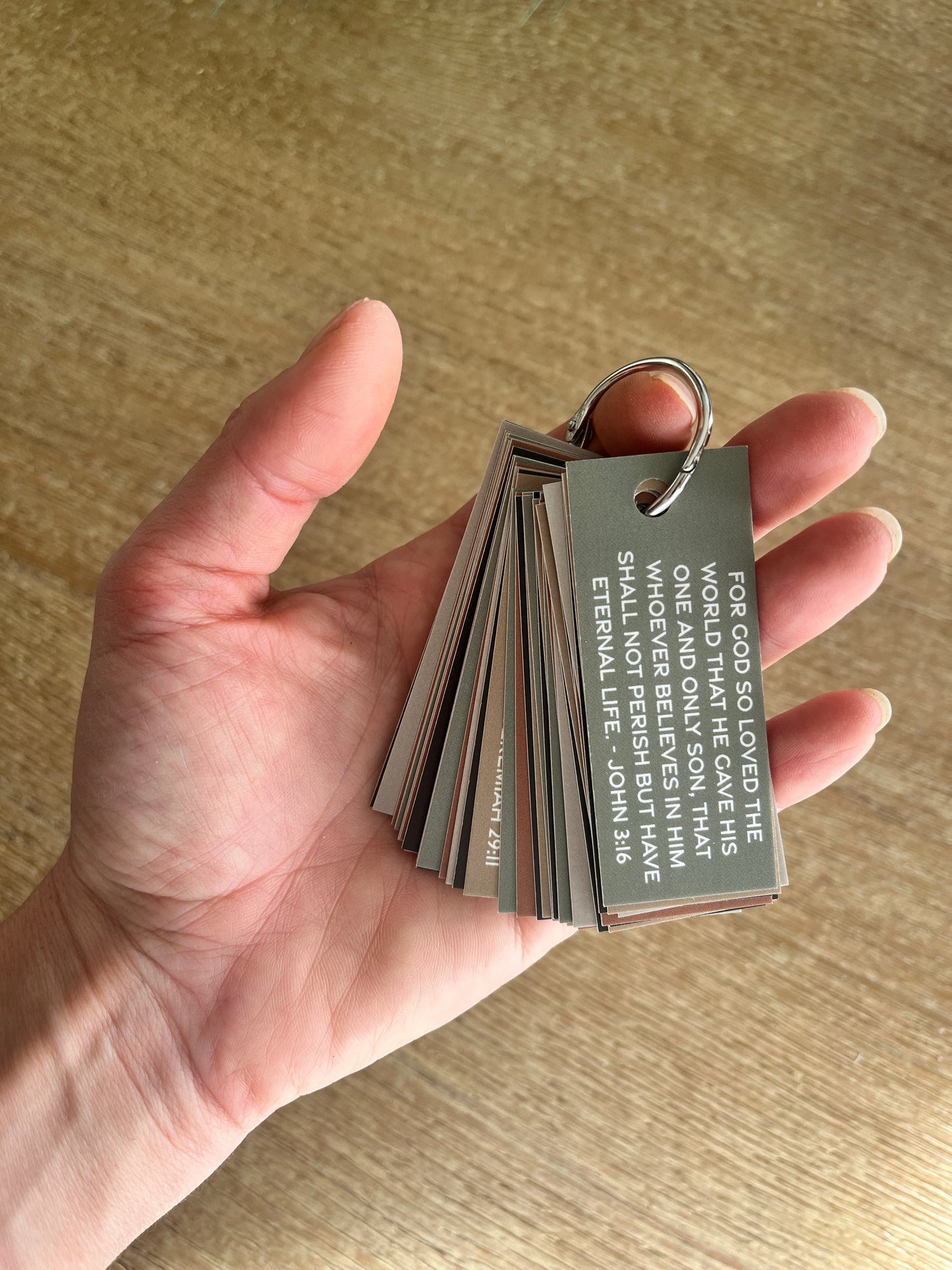 Scripture Memory Verse Keyring